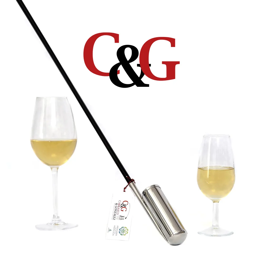 utensilios para vino en acero inoxidable